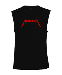 Tisho - Metallica Logo Kesik Kol Unisex Tişört
