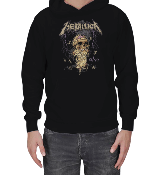 Tisho - Metallica One vintage Erkek Kapşonlu