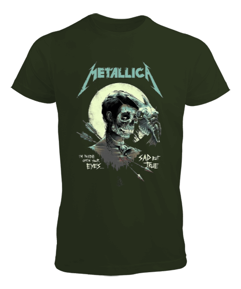 Metallica Rock Tasarım Baskılı Erkek Tişört