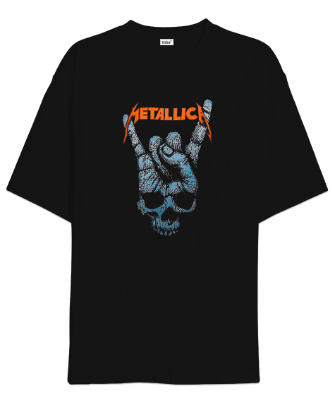 Tisho - Metallica Rock Tasarım Baskılı Oversize Unisex Tişört