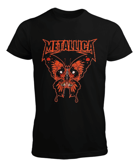Tisho - Metallica Rock Tasarım Baskılı Siyah Erkek Tişört