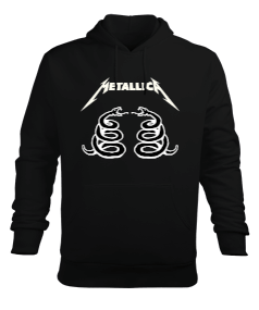 Tisho - Metallica Snake Erkek Kapüşonlu Hoodie Sweatshirt