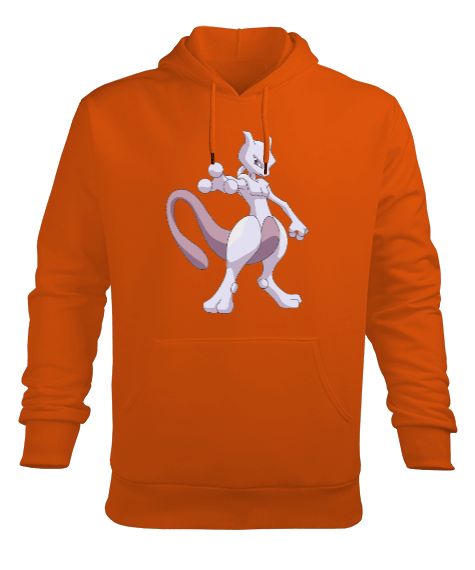 Tisho - Mewtwo Erkek Kapüşonlu Hoodie Sweatshirt