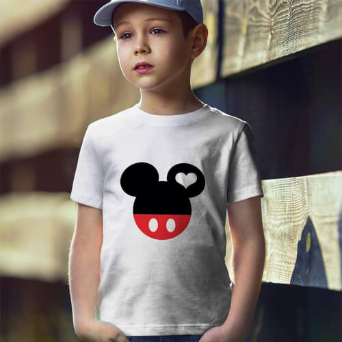 Mickey Mouse Erkek Çocuk Kısa Kol Tişört - Tekli Kombin