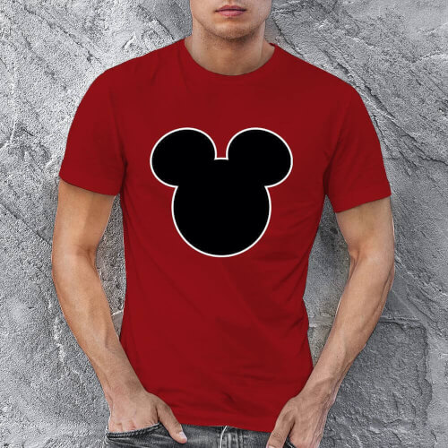 Mickey Mouse Erkek Kısa Kol Tişört - Tekli Kombin