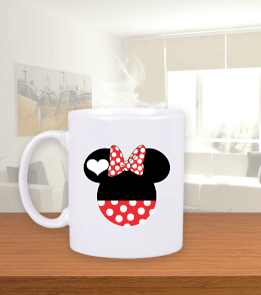 Tisho - Mickey Mouse Girl Kupa Bardak Beyaz Kupa Bardak