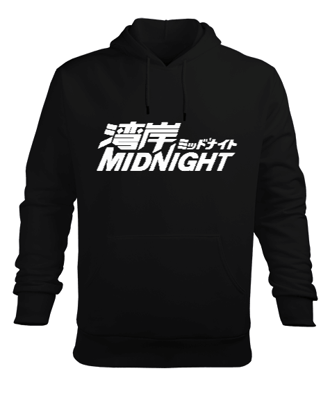 Tisho - Midnight Erkek Kapüşonlu Hoodie Sweatshirt