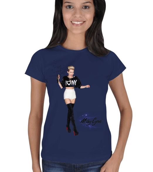 Tisho - Miley Cyrus Kadın Tişört
