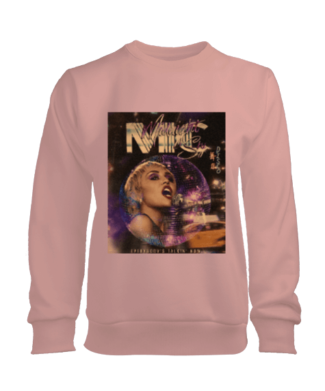 Tisho - Miley Cyrus Midnight Sky Vintage Baskı Kadın Sweatshirt