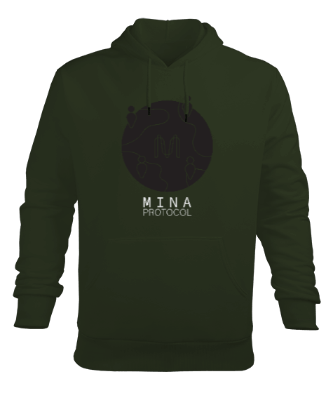 Tisho - Mina Dark Erkek Kapüşonlu Hoodie Sweatshirt