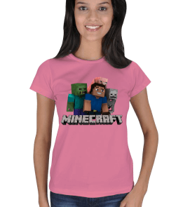 Tisho - Minecraft Bayan T-Shirt Kadın Tişört