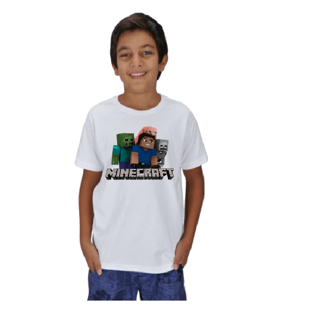 Tisho - Minecraft Çocuk T-shirt Çocuk Unisex