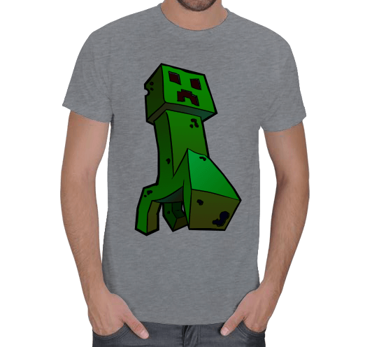 Tisho - Minecraft Creeper Erkek Tişört