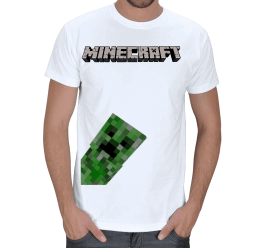 Tisho - Minecraft Creeper Tişört Erkek Tişört