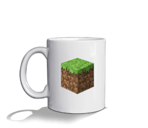 Tisho - Minecraft Cup Beyaz Kupa Bardak