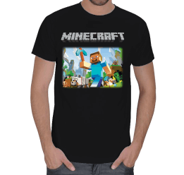 Tisho - Minecraft Erkek Kısa Kol Tişört Erkek Tişört