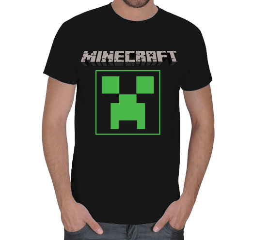 Minecraft Erkek Kısa Kol Tişört Erkek Tişört