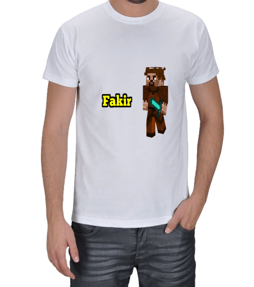 Tisho - Minecraft Fakir Yazılı Erkek Tişört