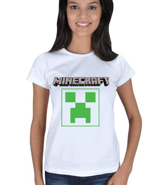 Tisho - Minecraft Kadın Kısa Kol Tişört Kadın Tişört