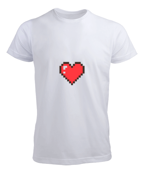 Minecraft Kalp T-shirt Erkek Tişört - Tisho