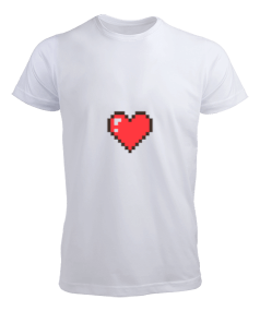 Tisho - Minecraft Kalp T-shirt Erkek Tişört