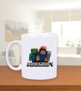 Minecraft Kupa Bardak Beyaz Kupa Bardak
