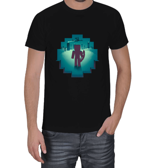 Tisho - Minecraft The End Premium Erkek Tişört