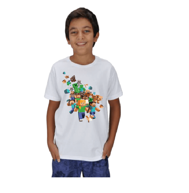 Tisho - Minecraft Tişörtü Çocuk Unisex