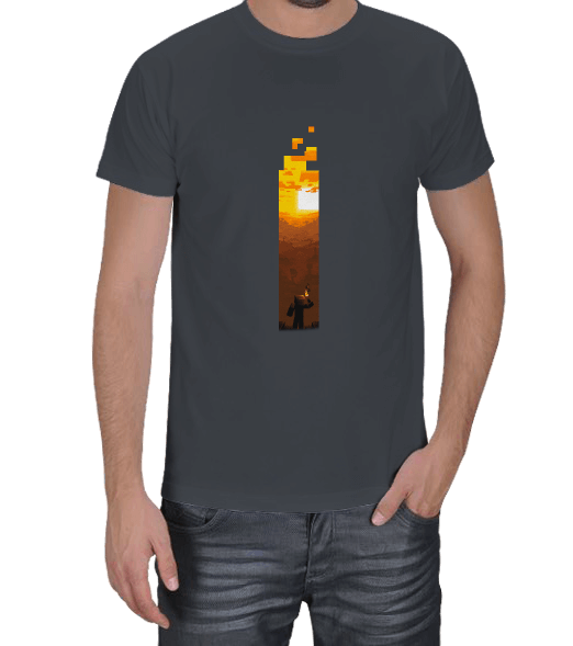 Tisho - Minecraft Torch Premium Erkek Tişört