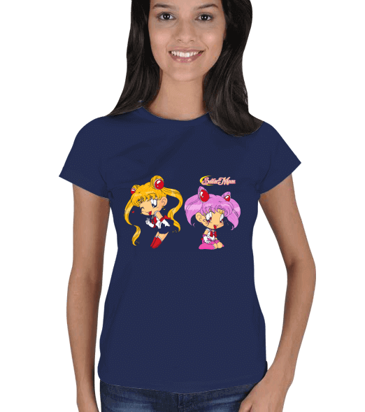 Tisho - Mini Sailor Moon Kadın Tişört