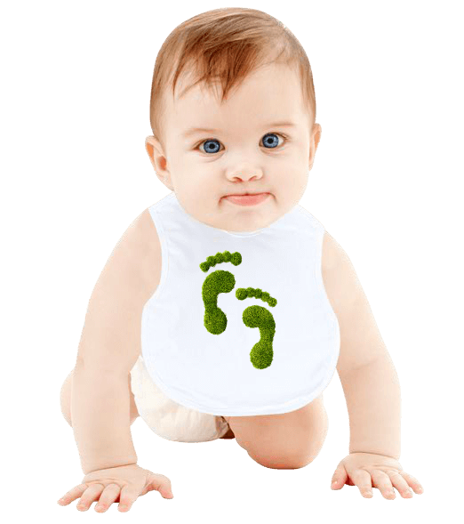 Tisho - Minik Ayaklı Bebek Elbise Bebek Mama Önlüğü