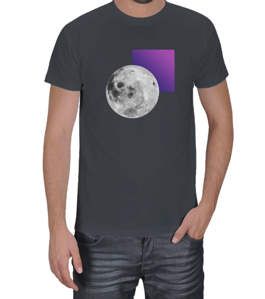 Tisho - minimal moon Erkek Tişört