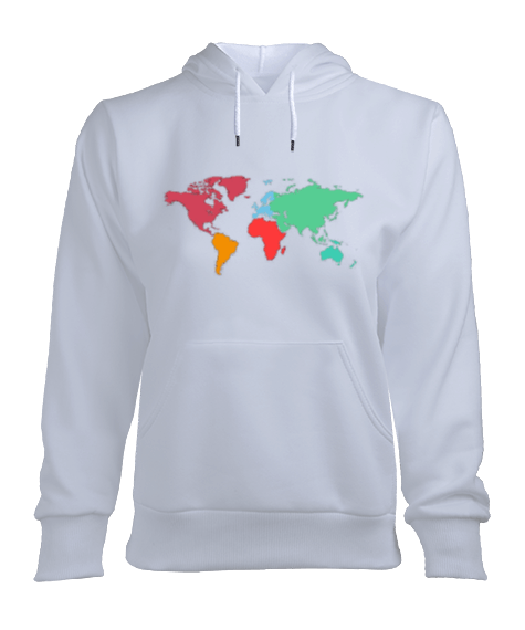 Tisho - Minimalist Desenli Hoodie Kadın Kapşonlu Hoodie Sweatshirt