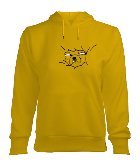 Tisho - Minimalist Desenli Hoodie Kadın Kapşonlu Hoodie Sweatshirt