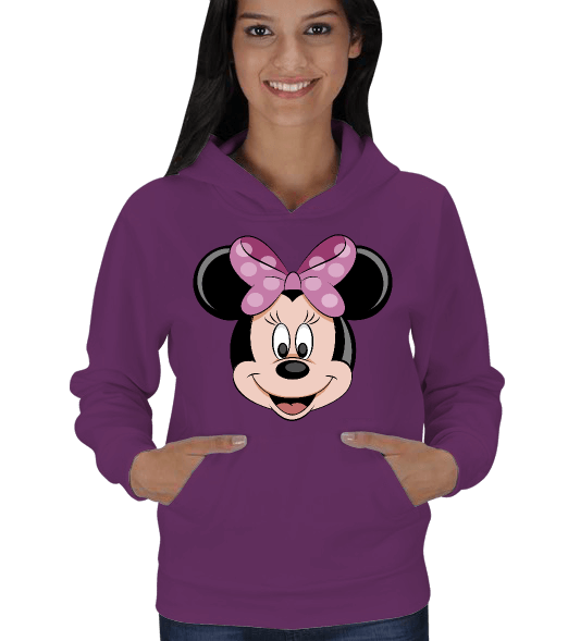 Tisho - minnie mouse Kadın Kapşonlu