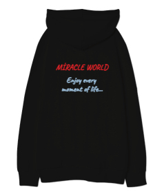 Miracle World- Dandelion Oversize Unisex Kapüşonlu Sweatshirt - Thumbnail