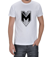 Tisho - Mirliva Siyah Logo Erkek Tişört Erkek Tişört