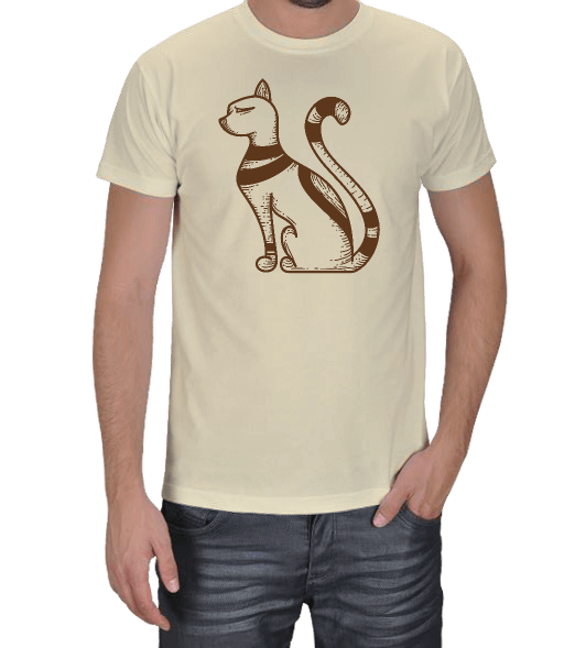 Mısırlı Kedi Gondik Erkek Tişört