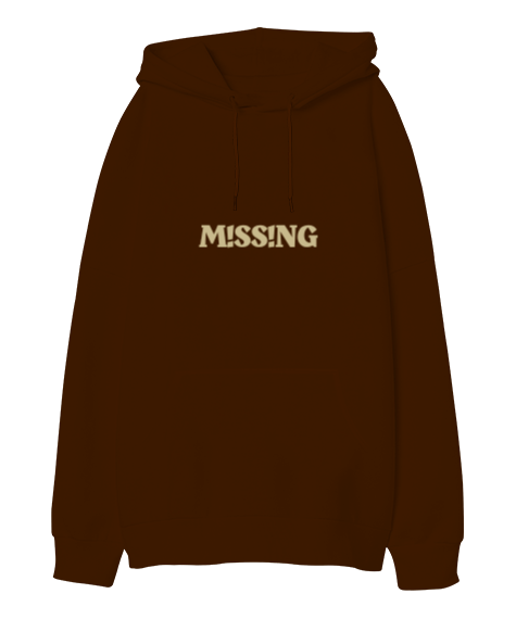 Tisho - Missing Oversize Unisex Kapüşonlu Sweatshirt