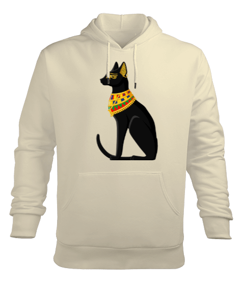 Tisho - mistik kedi Erkek Kapüşonlu Hoodie Sweatshirt