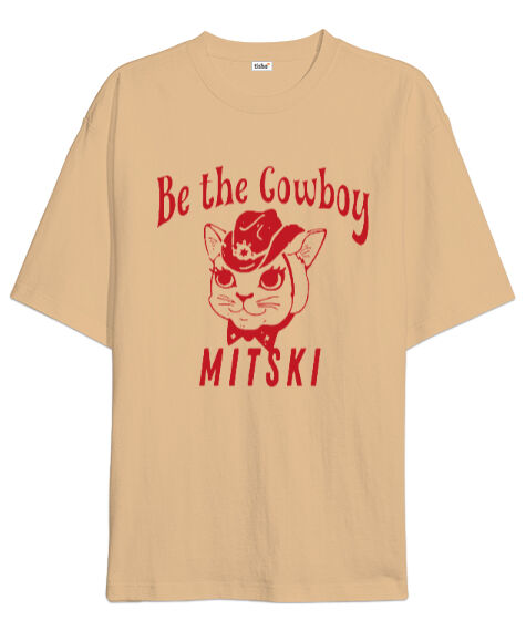 Tisho - Mitski Be the cowboy Camel Oversize Unisex Tişört