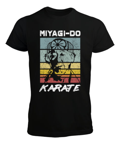 Tisho - Miyagi-Do Karate Master Karate Kid Siyah Erkek Tişört