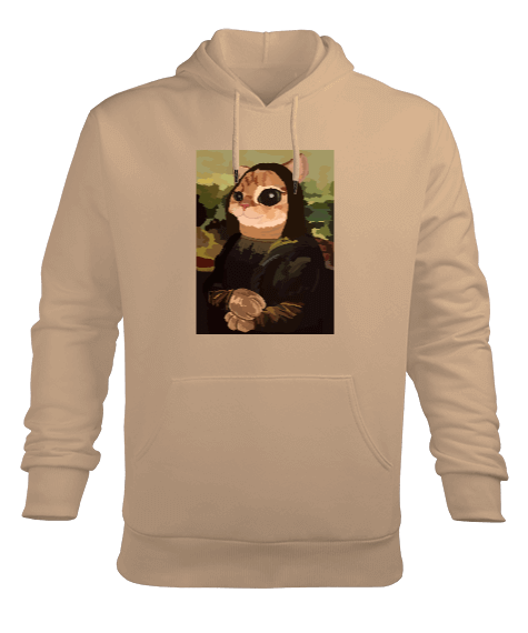 Tisho - Miyav Lisa Erkek Kapüşonlu Hoodie Sweatshirt