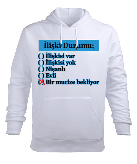 Tisho - MİZAH HOODİE Erkek Kapüşonlu Hoodie Sweatshirt