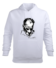 M.K. ATATÜRK TASARIMLI Erkek Kapüşonlu Hoodie Sweatshirt - Tisho