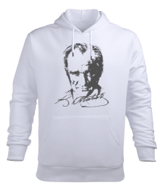 M.Kemal Ataturk Erkek Kapüşonlu Hoodie Sweatshirt - Tisho