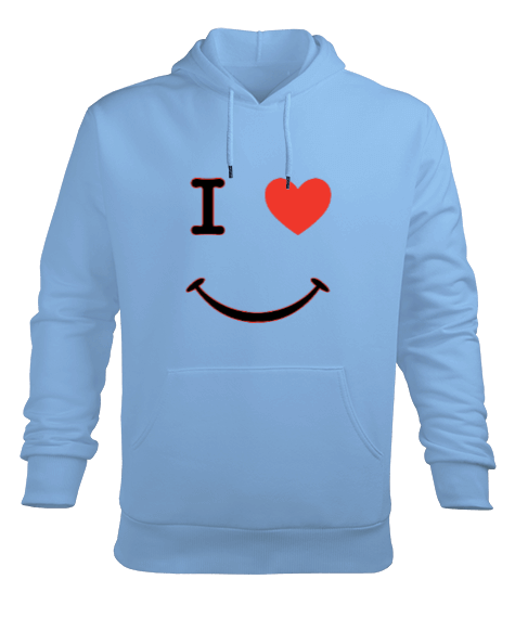 Tisho - M.M.S LOVE Erkek Kapüşonlu Hoodie Sweatshirt