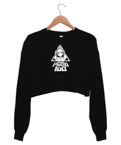 Tisho - Mob Psycho 100 Anime Tasarım Baskılı Kadın Crop Sweatshirt