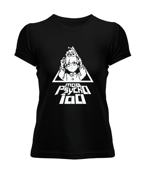 Tisho - Mob Psycho 100 Anime Tasarım Baskılı Kadın Tişört