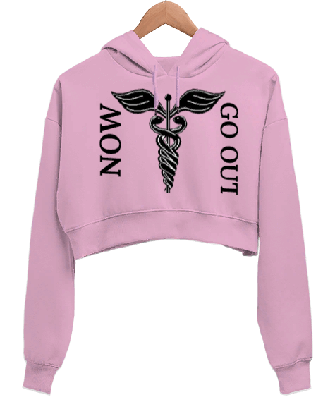 Tisho - Modern Girl Sweatshirt Kadın Crop Hoodie Kapüşonlu Sweatshirt